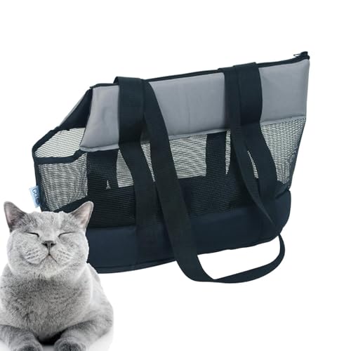 Muuzebsy Weiche Haustier-Tragetasche, Reisetasche für kleine Hunde, Welpen und mittelgroße Katzen, weiche Seiten, Haustier-Reisetasche für Katzen und Hunde von Muuzebsy