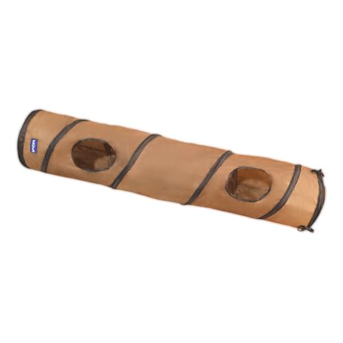 Muziner 25 * 120cm Haustier Hund Tunnel Spielzeug Haustier Katze Kanal Rollende Boden Chinchilla Tunnel Hund Haushalts Ausbildung,Braun Schwarz von Muziner