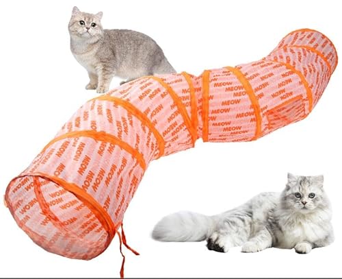 Muziner 25 * 126cm Alphabet Katze Tunnel Passage Falten S-Tong Katze Landebahn Katze Track Nest Liefert von Muziner