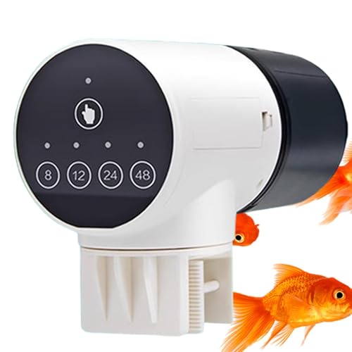 Automatischer Fischfutterspender, Fischfutterspender, Urlaubs-Fisch-Futterspender, kleiner Aquarium-Futterspender, große Kapazität, Fisch-Futterspender, Pellet-Futterspender, Aquarium-Automatischer von Mwkbbn