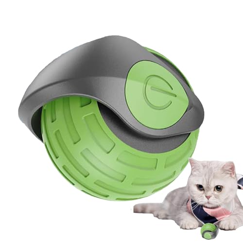 Interaktiver Katzenspielzeug-Ball, bewegungsaktivierter intelligenter Rollball für Indoor-Katzen, automatisches Haustierzubehör für Kätzchen und Katzen, ansprechendes intelligentes Haustier-Ball für von Mwkbbn