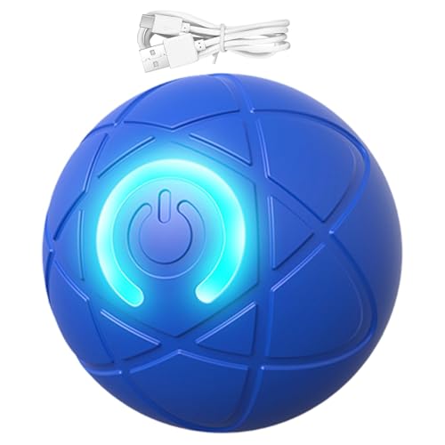 Rollender Ball, Hundespielzeug, USB-Hundespielzeug, interaktiver Hundeball, wiederaufladbares Hundespielzeug, LED-Licht, interaktives Spielzeug, Hundeball, LED-Licht, automatisch bewegliches von Mwkbbn