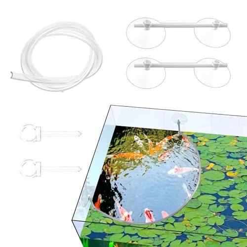 1 Set Aquarium Futterring, Futterring Aquarium, Schwimmpflanzen Aquarium, Schwimmender Pflanzenzaun Für Aquarien, Fischfutterring Trennt Und Schützt Schwimmende Pflanzen, Aquarium-Filterzubehör von Mwqpgyh