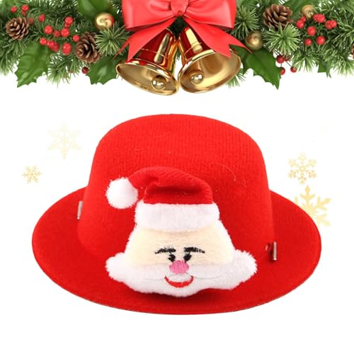 Mwqpgyh Haustier-Weihnachtsmütze, Katzen-Weihnachtsoutfit | Weihnachtsmann-Elch-Design-Hut-Haustierkostüme | Bequemes Hunde-Weihnachtsoutfit, weihnachtliches Cosplay-Anziehzubehör, weicher von Mwqpgyh