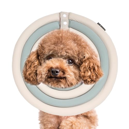 Mwqpgyh Hunde-Erholungskegel, Donut-Halsband für Hunde,Comfort Recovery Kegelhalsband für Hunde | Wasserdichtes Hundehalsband, weicher Schutzkegel, passend für große, mittlere und kleine Rassen von Mwqpgyh