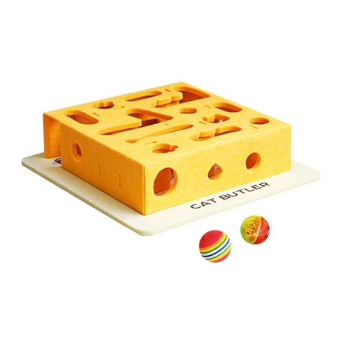 Mwqpgyh Interaktives Katzenspielzeug, Interaktive Filz Spiel Labyrinth Box mit Ball für Katzen, Haustierbedarf Für Alle Katzengrößen Beschäftigungsspielzeug Mwqpgyh Interaktives Katzenspielzeug, Interaktive Filz Spiel Labyrinth Box mit Ball für Katzen, Haustierbedarf Für Alle Katzengrößen Beschäftigungsspielzeug von Mwqpgyh