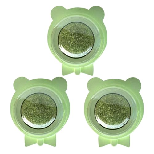 Mwqpgyh Katze Nip -Kugeln kleben an der Wand, Katzenministerkugeln für Innenkatzen,Rotatable Extra Cat Energy Ball - Safe Silvervine Healthy Catnip Entertainment Rotatable Toys lecken von Mwqpgyh