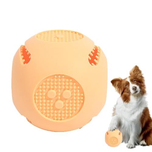 Mwqpgyh Langsamer Feeder Ball, Ball Treat Dispenser Hundespielzeug - Interaktives Anti -Erstickung Slow Feeder Treat Toy,Tragbares Rätsel für Lebensmittelabgabe, Hund kaute Teether zum Training, von Mwqpgyh