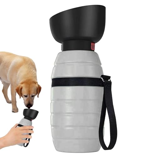 Mwqpgyh Tragbare Hundewasserflasche, Hundereisewasserflasche, Auslaufsicherer Wassernapf für Hunde, Reise-Wasserflasche für Hunde, 850 ml Trink-Futterspender für Haustiere, Hunde-Wassernapf zum von Mwqpgyh