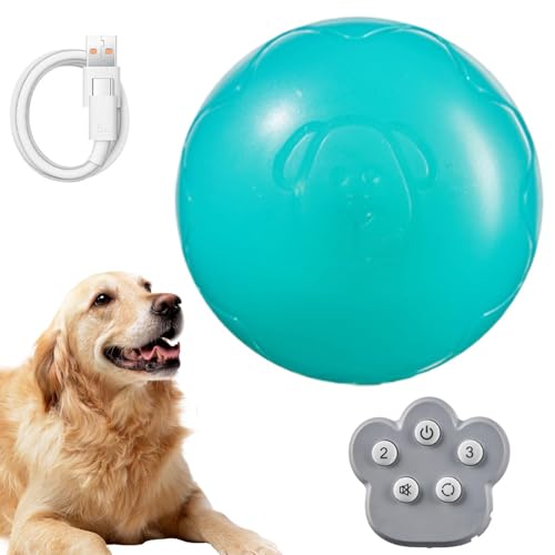 Mxshc Aktiver rollender Ball für Hunde, sicheres Hundespielzeug, Bissfest, Welpenspielzeug, lustiges interaktives Spielen für Haustiere, Hunde, Welpen von Mxshc