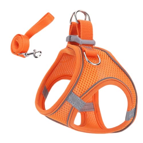 Mxshc Katzen Spaziergeschirr - Weiches Mesh-Geschirr Mit Reflektierenden Sicherheitsstreifen | Haustierzubehör Für Kleine Mittelgroße Große Tiere Reisen Rucksack Outdoor Wandern Mxshc Katzen Spaziergeschirr - Weiches Mesh-Geschirr Mit Reflektierenden Sicherheitsstreifen | Haustierzubehör Für Kleine Mittelgroße Große Tiere Reisen Rucksack Outdoor Wandern von Mxshc