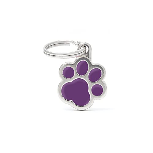 MYFAMILY Plakette Lila Paw Platte Hund kostenlosen Gravur Brauch Katze von My Family