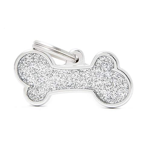 My Family Gravur Dog Shine ID Tag Bone Glitter Nagellack von My Family