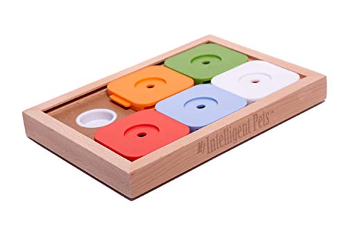 My Intelligent Dogs Sudoku Medium Advanced Color Interaktives Hundespielzeug aus Holz Intelligentes Spielzeug für Hunde von My Intelligent Dogs