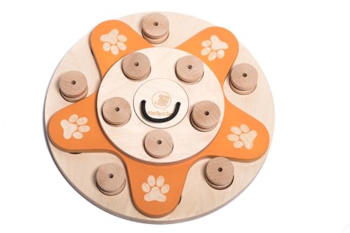 My Intelligent Dogs Dog's Flower Interaktives Hundespielzeug aus Holz Intelligentes Spielzeug für Hunde von My Intelligent Dogs