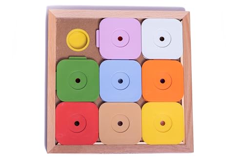 Sudoku Medium Expert Rainbow - Interaktives Hundespielzeug aus Holz Intelligentes Spielzeug für Hunde von My Intelligent Dogs