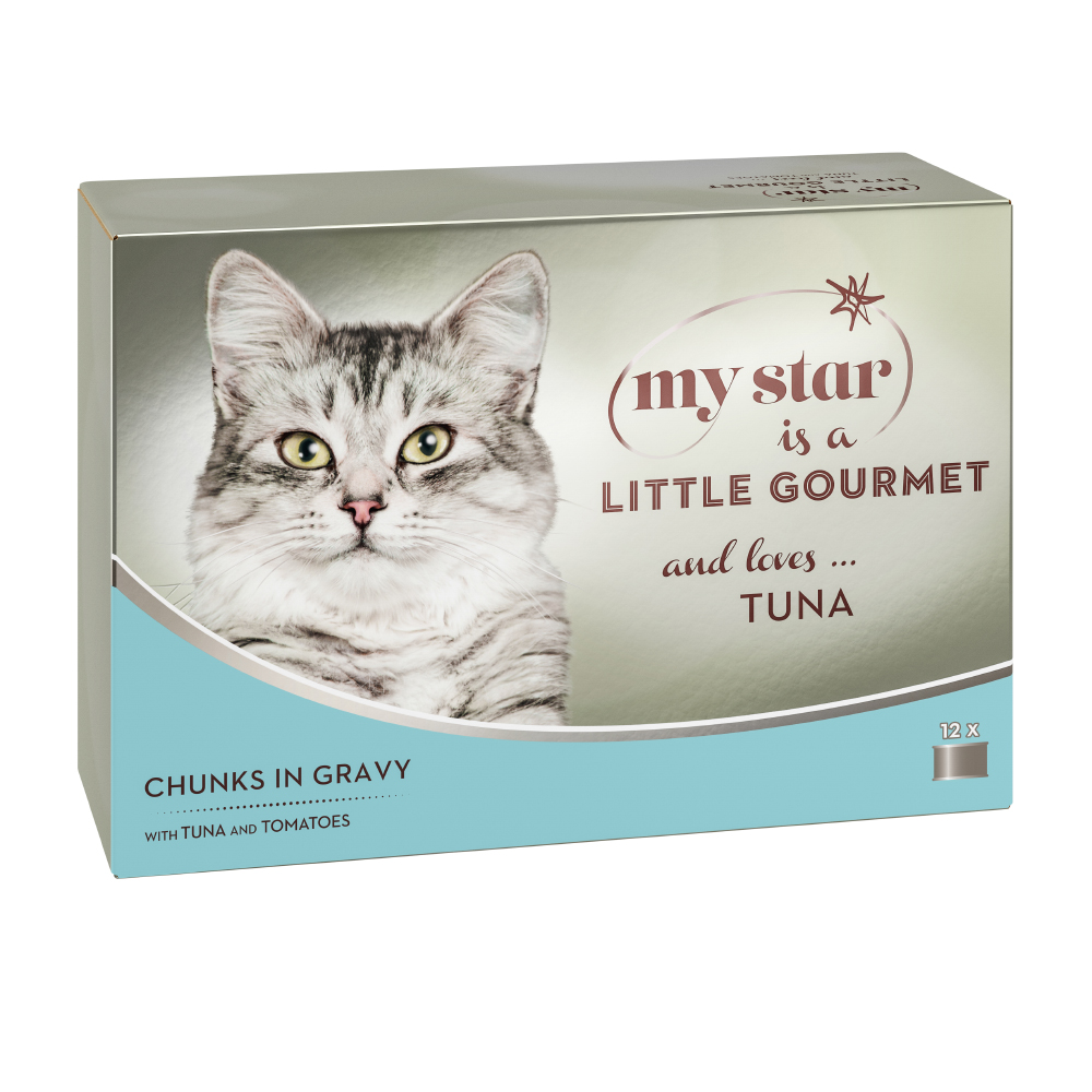 My Star is a little Gourmet - Häppchen in Sauce 12 x 85 g - Thunfisch & Tomate von My Star