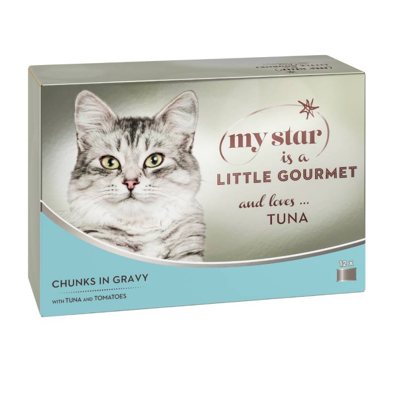 My Star is a little Gourmet - Häppchen in Sauce 12 x 85 g - Thunfisch & Tomate von My Star