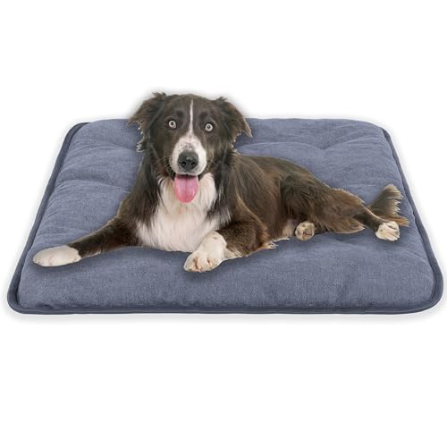 MyBestBuddy Hundekissen Pik grau 120x80 cm XXL, allergikerfreundlich (100% Polyester), rutschfest - 40°C waschbar mit flauschigem Stoffbezug - Hundematte BZW. Hundebett für sehr große Hunde von MyBestBuddy