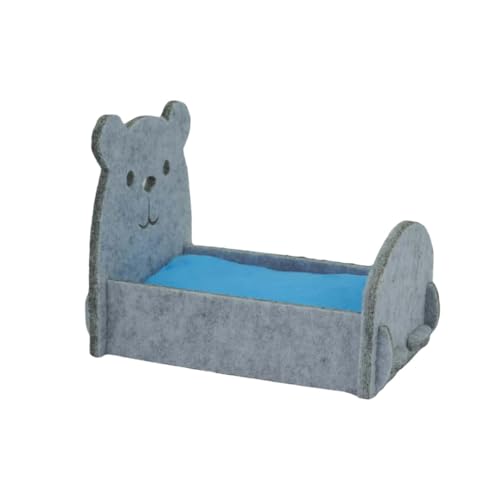 MyHaing Non Woven Fabric Hamster Bed Golden Hamster Bed Small Pet Bed (Grey) von MyHaing