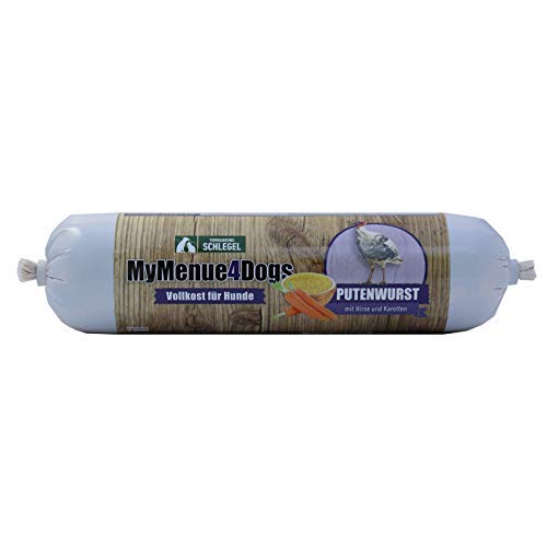 MyMenue4Dogs Hundefutter Putenwurst - 400 g von MyMenue4Dogs