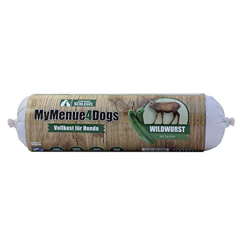 MyMenue4Dogs Hundefutter Wildwurst - 800 g von MyMenue4Dogs