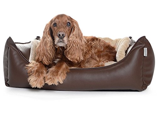 Hundebett Dreamcollection Kunstleder 110 x 90 cm, orthopädischer Visco Schaumstoff von MyPado / ridge-shop.de