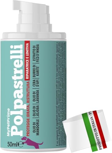 MyPetPrime Pfotenbalsam Hund repariert und regeneriert trockene | Hundepfoten Balsam, Pfotenpflege Hund, Pfotenpflege für Hunde | 50 ml von MyPetPrime