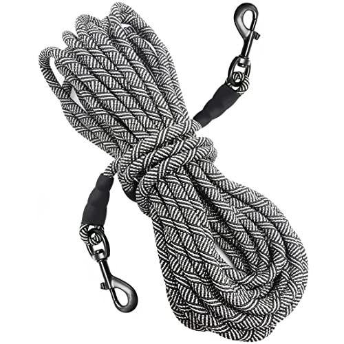 Mycicy Lange Leine für Hundetraining, 8, 12, 15, 22, 30, 50, 75, 30,5 m, Check-Cord Recall Agility-Leine für große, mittelgroße und kleine Hunde, ideal für Outdoor, Camping oder Garten von Mycicy