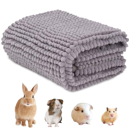 Meerschweinchen Unterlage Waschbar 60×40cm Kaninchen Käfig Einlagen Wiederverwendbar Kleintiere Decke Guinea Pig Cage Liner（Grau） von Mygeromon