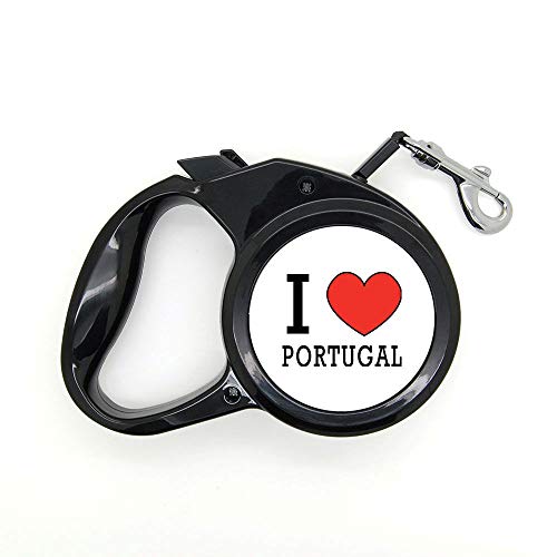 Mygoodprice Hundeleine, einziehbar, 3 m, I Love Portugal von Mygoodprice