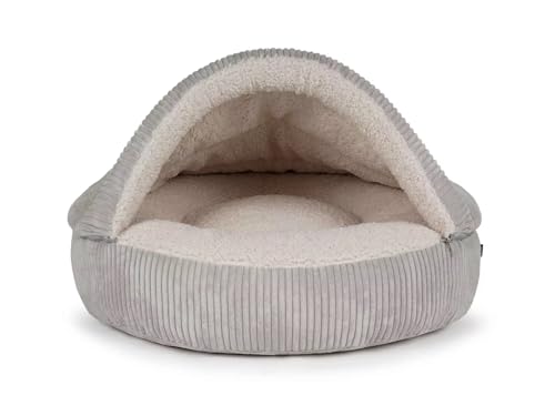 Mypado Cord Hundehöhle Timon XL Silber Standard Füllung von Mypado