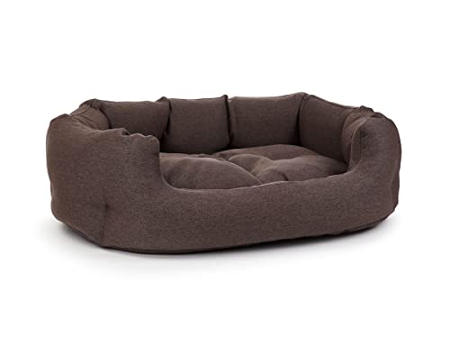 Fancy Mono Hundebett auch orthopädisch M Standard Schaumstoff Braun von Mypado