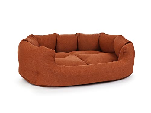 Fancy Mono Hundebett auch orthopädisch M Standard Schaumstoff Rostbraun von Mypado