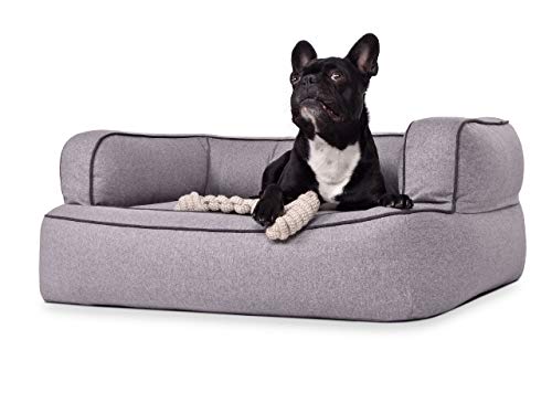 Mypado Hundebett Neo Silverline mit viscoelastischer-Liegefläche (110 x 90, grau) von Mypado