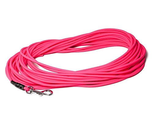 Mystique® Biothane Schleppleine rund 6mm Standard Karabiner neonpink 5m von Mystique