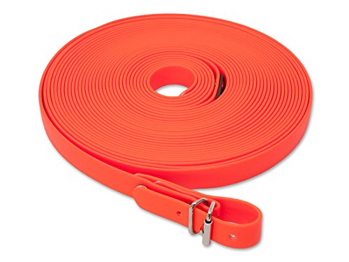 Mystique® Biothane Schweißriemen 19mm neon orange 12m von Mystique