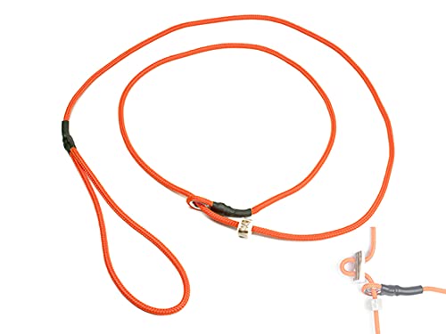 Mystique® Field Trial Moxonleine 4mm mit Zugbegrenzung 130cm neon orange von Mystique