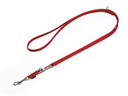 Mystique® Gummierte Umhängeleine Leine 15mm Standard Karabiner rot 2m von Mystique