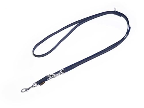 Mystique® Gummierte Umhängeleine Leine 20mm Standard Karabiner royal blau 2,5m von Mystique