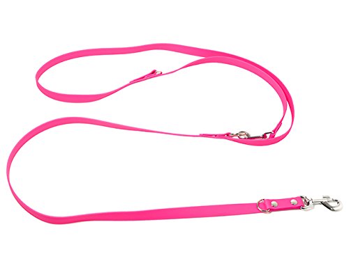 Mystique Biothane verstellbare Leine 13mm neon pink 300cm von Mystique