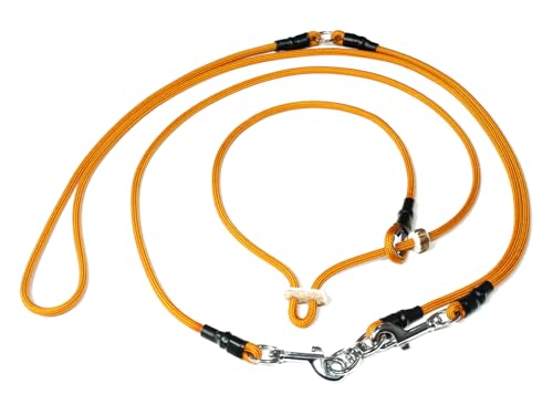 Mystique Hunting Profi Umhängeleine 6mm mit Zugbegrenzung L 325cm orange von Mystique