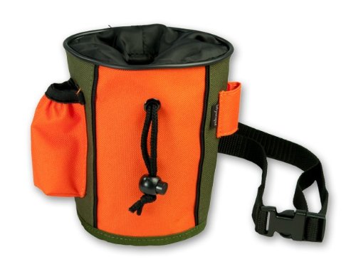 Mystique Leckerlietasche Snackbeutel Khaki/orange von Mystique