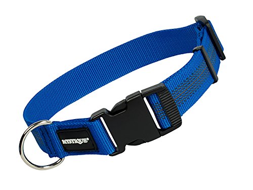 Mystique gummiertes Halsband 30mm Breite blau, Variante: 30-40cm von Mystique