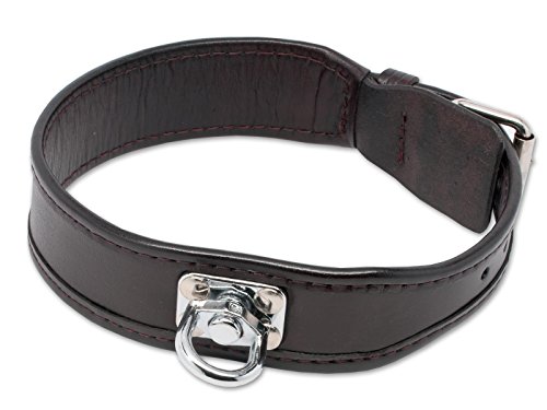 Mystique Schweißhalsband Schweisshalsband aus Leder - braun 55cm von Mystique