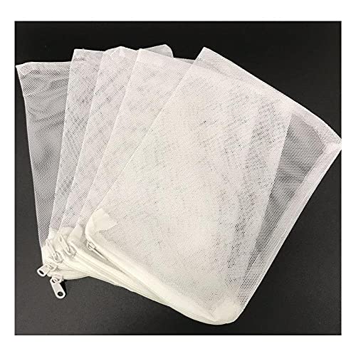 5 stücke Filter Net Bag Mesh Bag Acquarium Teich für Bio Ball Kohlenstoffmedien Ammoniak Aquarium Aquarium Fischtank Isolation Tasche,White12x18cm von N\A