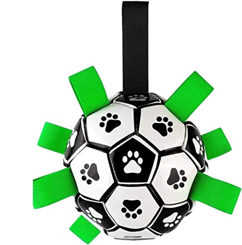 Fußball für Hunde, interaktives Hundespielzeug, Hundebälle für kleine und mittelgroße Hunde, interaktives Spielzeug, Bälle für Hunde, langlebiges Welpenspielzeug, beschäftigter Ball für große und von N\A