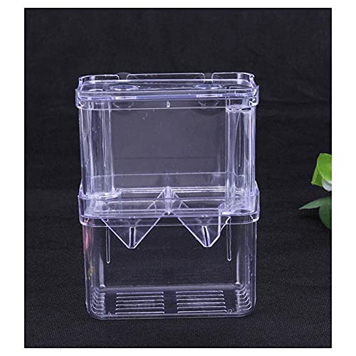 NA Acryl-Fisch-Tank-Zucht-Isolationsbox Aquarium-Büchery-Inkubatorhalter Aquarium-Zubehör Fischversorgung,10 x 7 x 13cm von N\A