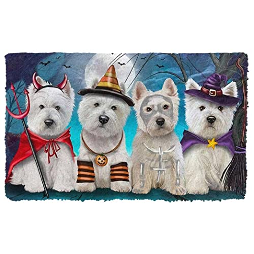 NA Fussmatte innen Fußmatte Westie Hundehalloweens deko Wohnzimmer von N\\A