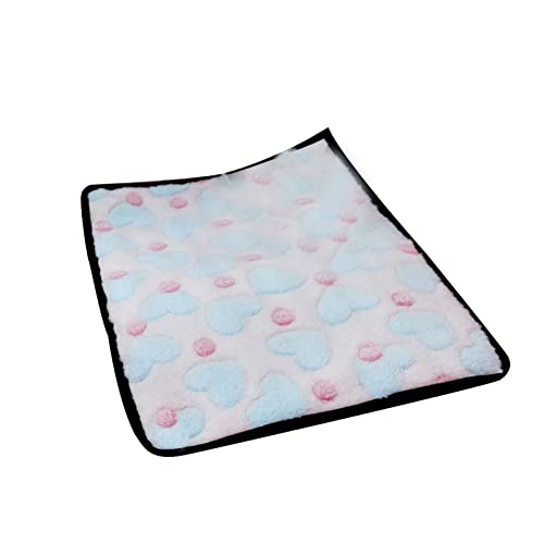 NA Pet Pad Breathable Keep Warm Plush Reusable Portable Pet Cushion Cat Supplies Pink von N\\A